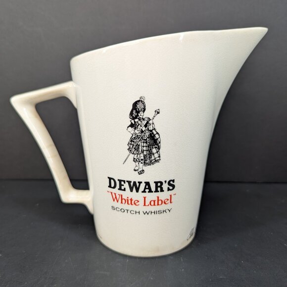 Dewar's White Label Scotch Whisky White Pub Jug Water Jug Wade Regicor - Picture 3 of 8